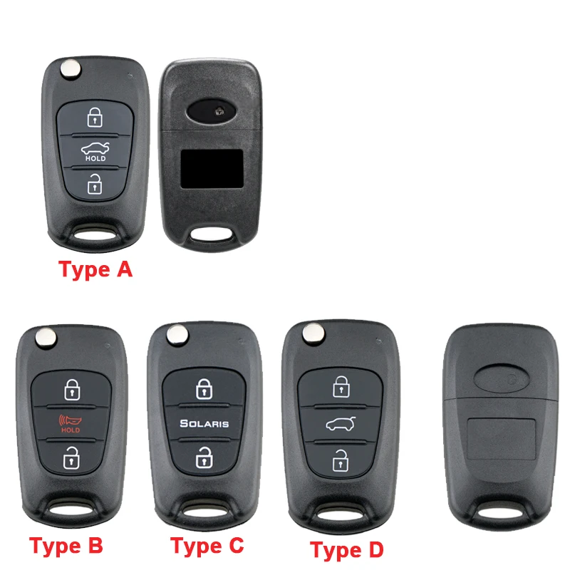 Enhanced Flip Folding Car Key Fob Case Shell Replacement