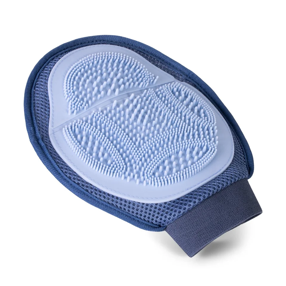 Dual Function Dog Grooming Glove Massage Brush