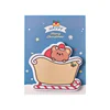 5Pcs/Lot Kawaii Cartoon Little Bear Christmas Post Sticky Notes Cute Bear Sled Snowmen Memo Pad School Office Pasted Notebook 5