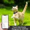 for Apple Tag Cat Collar, Reflective Kitten Collar with Airtag Case Holder and Bell for Girl Boy Cats ,Safe Breakaway Necklace 4