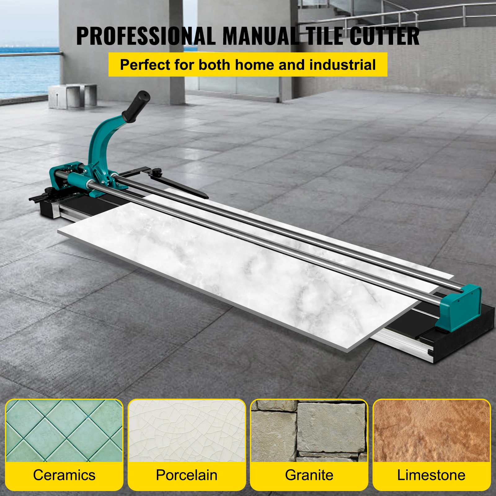 VEVOR 1200MM Tile Cutter High Precision Manual Ceramic Floor Tiles Tile Cutter 48 Inch Cutting Machine for Precision Cutting 2