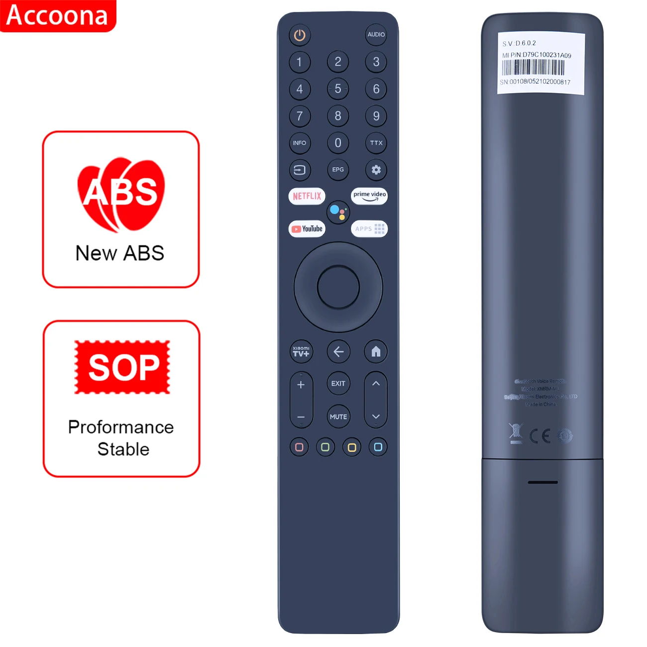 Xmrm-ml Controle Remoto para Xiaomi Ultra hd 4k Qled tv q2 50 55 65