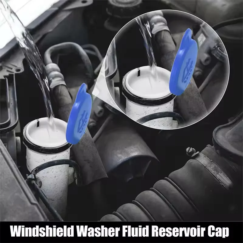Car auto windshield wiper washer fluid reservoir cover water tank bottle lid cap for Ford Fiesta MK5 MK6 2005-2008