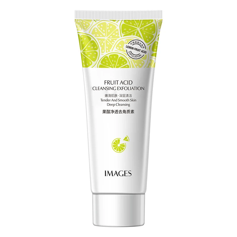 Fruit Acid Facial Scrub Deep Cleansing Exfoliator Oil Control Facial