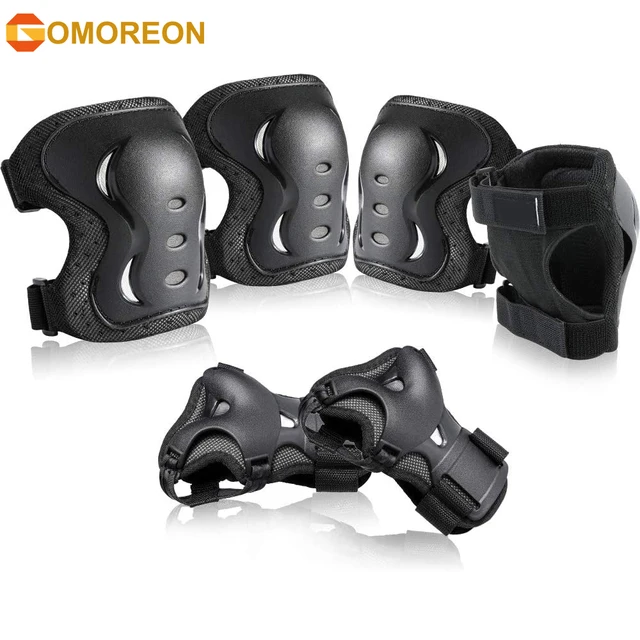 GOMOREON Protective Gear Set Skating Helmet Knee Pads Elbow Pad Wrist Hand Protector for Kids Adult Cycling Roller Rock Climbing 1