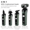 Electric Shaver LCD Digital Display Three-head Floating 4 In 1 Razor Rechargeable Smart Razor Waterproof Shaver Type-C charge 2