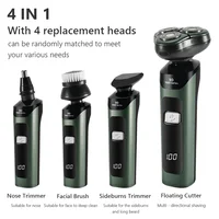 Electric Shaver LCD Digital Display Three-head Floating 4 In 1 Razor Rechargeable Smart Razor Waterproof Shaver Type-C charge 2