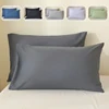 2 pieces set 50*65 50*70 50*75 50*90cm White 100% polyester Bed USA Standard Queen King Size PillowCases Covers 1