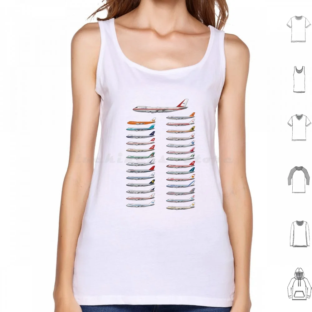 Lancia I Clienti Per Il Boeing 747 Canotte Stampa Cotone Boeing Boeing 747 Avgeek Planespotter Pilota Aerosessuale