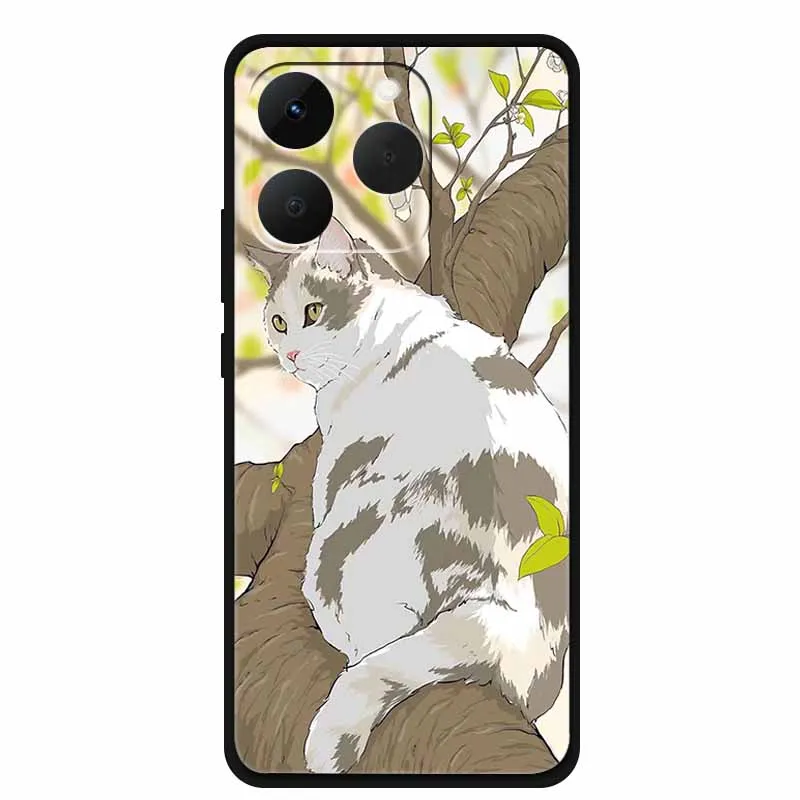 Sleek Black Silicone Phone Case - Soft TPU Protective Bumper Cover