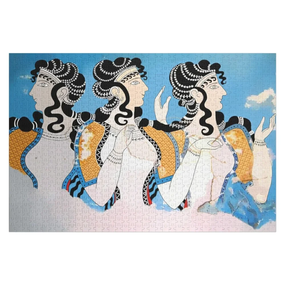 

Minoan дамы в синей фреске искусство головоломка персонализированные головоломки для детей