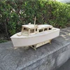 Wooden Boat Model Kit DIY Hand Assembled Electric Remote Control Ship Small Patrol Boat Model 1