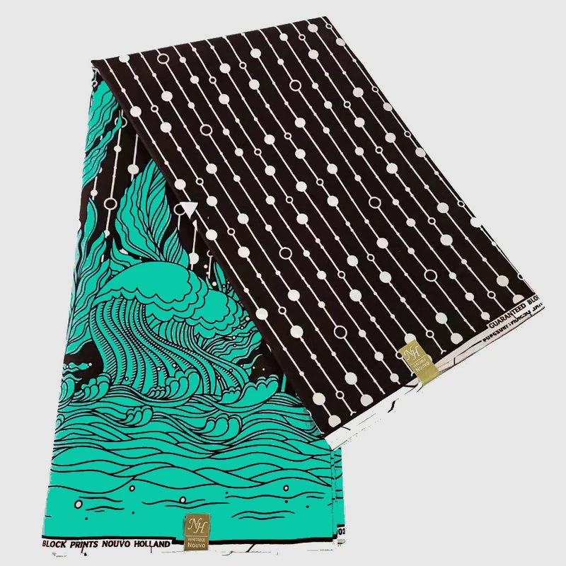 African Wax Fabric Clothing Fabric Item No.D3-3 Choose popular wax block print fabric holland wax 100% cotton textile