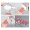 Transparent Nail Stamper With Scraper 2pcs Jelly Silicone Head Stamp for French Nails Printing Nail Art Stamping Plate Manicure 5