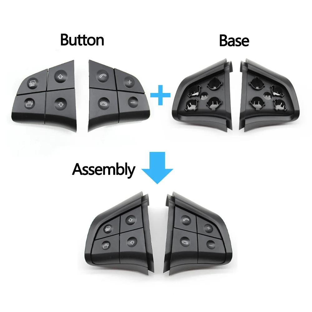 Auto Lenkradschalter Steuerknopf, Asudaro 1648200010/1648200110 Auto  Multifunktions Lenkrad Schalter Tasten kompatibel mit W164 W245 W251 Auto  Lenkrad Schalter Abdeckung : : Auto & Motorrad