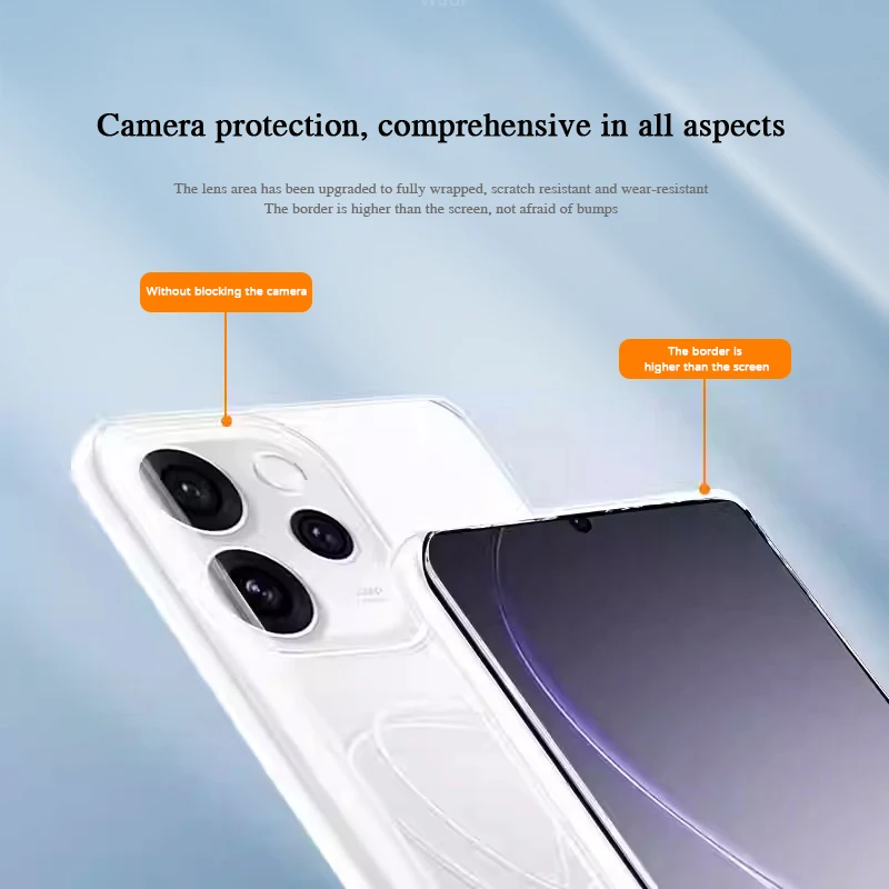Premium Transparent TPU Phone Case - Luxurious Thin Soft Silicone Back Cover