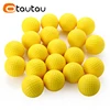 OTAUTAU 10Pcs Yellow PU Foam Golf Balls Diameter 42.6mm Sponge Elastic Indoor Outdoor Practice Training 5