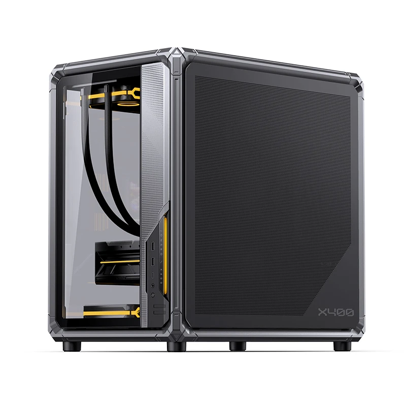 Jonsbo X400 Seaview 룸 PC 케이스 MINI-ITX M-ATX 게임 섀시 백 플러그 ATX 마더보드 지원 360 수냉식 13 팬 포지션