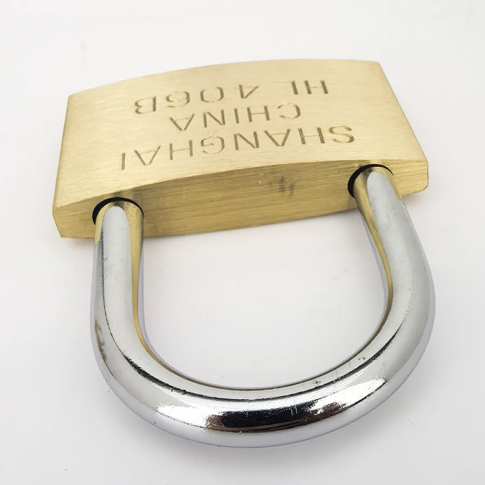 Durable Copper Padlock with Keys for Travel and Home Security