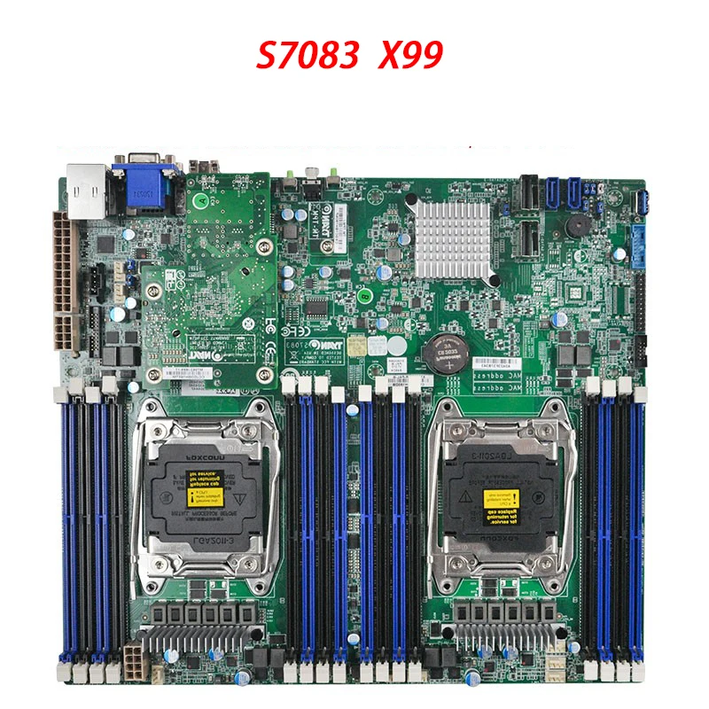 X99 Two-Way Server Motherboard For TYAN S7083 C612 Support E5 2600 V3 V4 High Quality 95% New 4 X99 Two-Way Server Motherboard For TYAN S7083 C612 Support E5 2600 V3 V4 High Quality 95% New - Image 2
