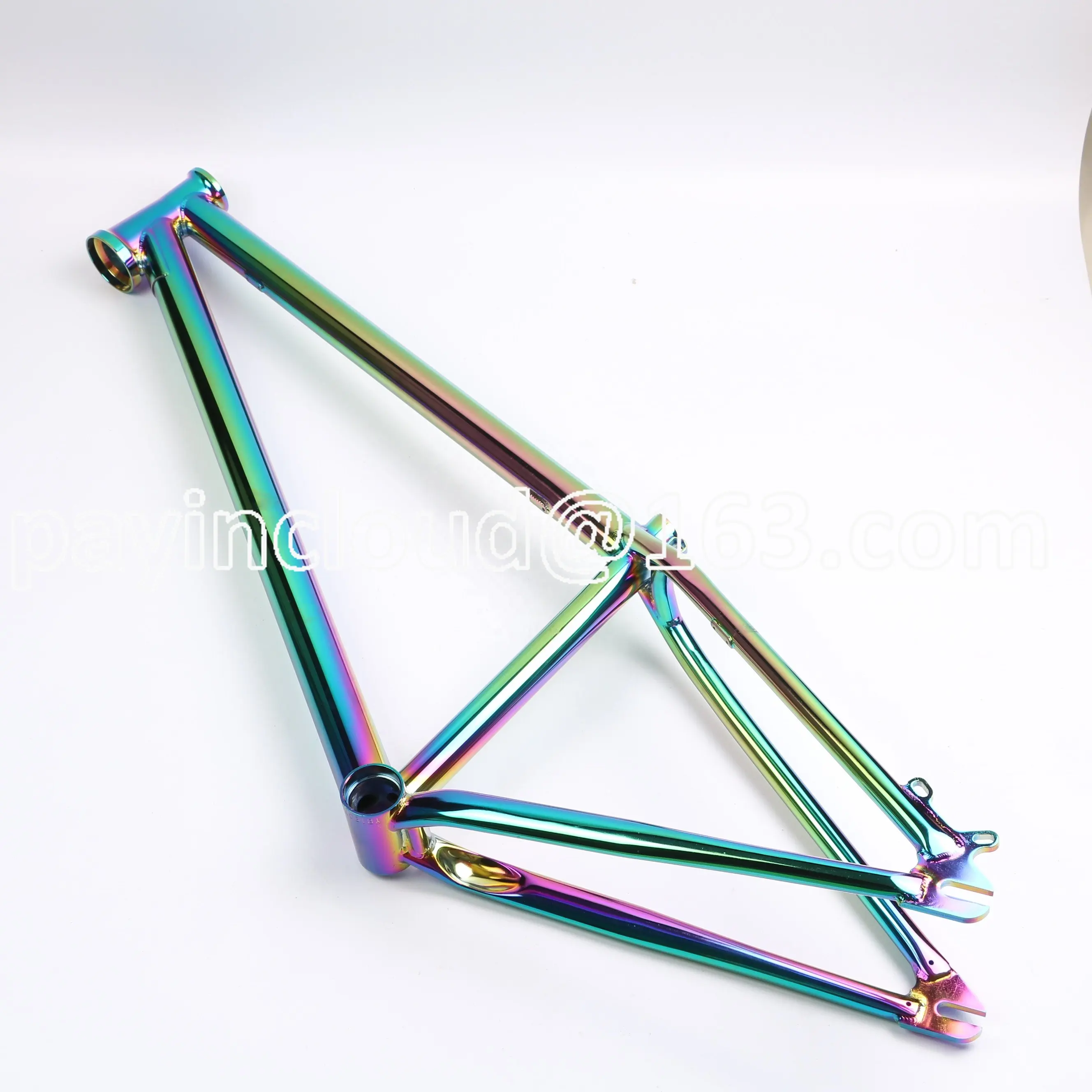 26 Full Chromoly Dirt Jump Bike Frame Bicycle Frame Oil Slick Colorful Rainbow Frame