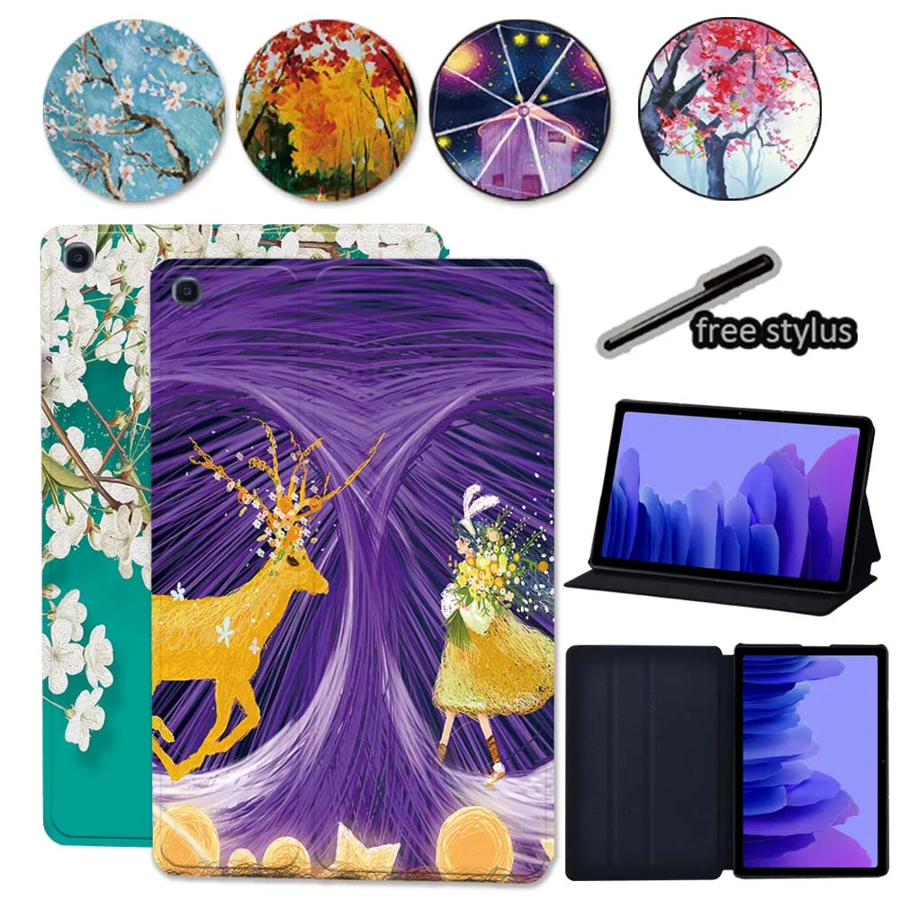 

Чехол для планшета Samsung Galaxy TAB A7 10,4 2020 T500 T505 с защитой от падения, высококачественный кожаный защитный чехол с рисунком