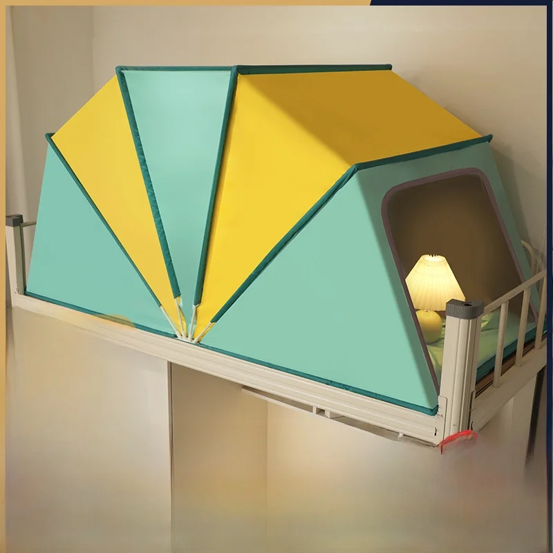 No-Install Foldable Single Student Dormi Mosquito Net Strong Light Bloing Outdoor Windproof Dustproof Mosquito Net