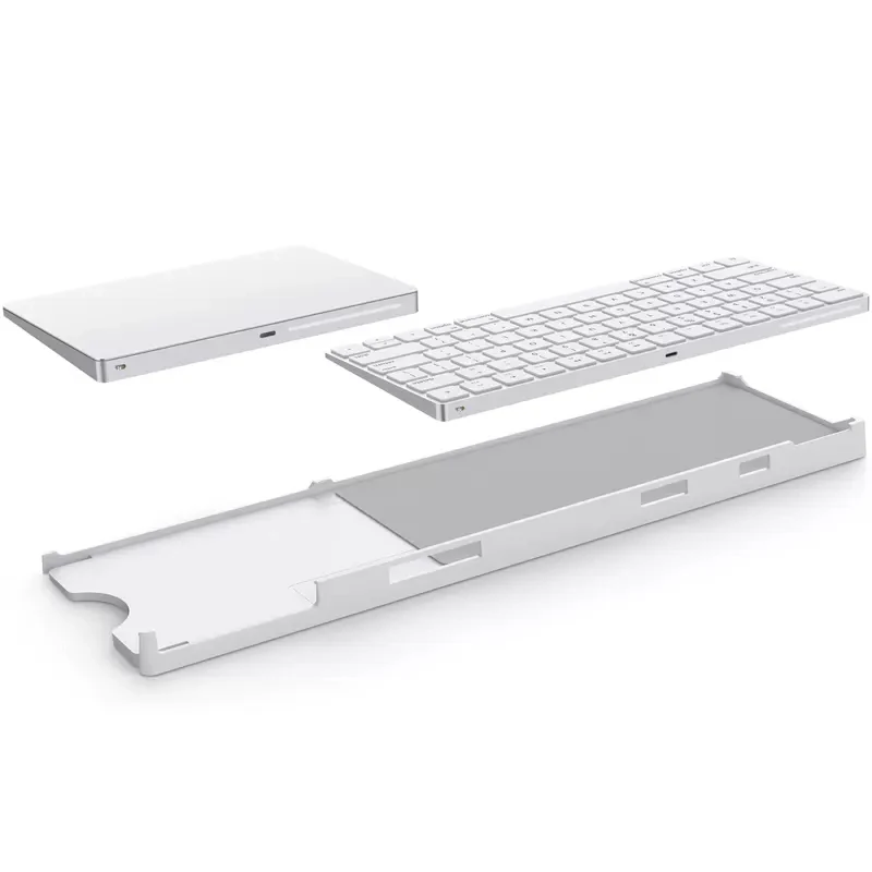 2 in 1 Stand Holder Tray  frame for Apple IMac Magic Keyboard Touch ID Magic Trackpad A1644 2449 2450 A1535  Dock Bracket case