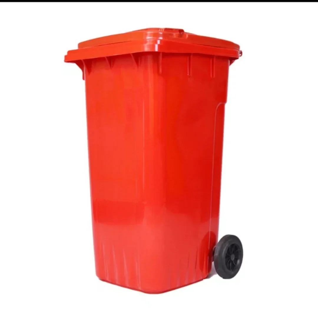 thumbnail image 1 of Gran contenedor de basura para clasificación al aire libre de propiedades comerciales cubiertas para exteriores Contenedor de basura sanitario para remolque de gran capacidad 240 l, 1 of 5