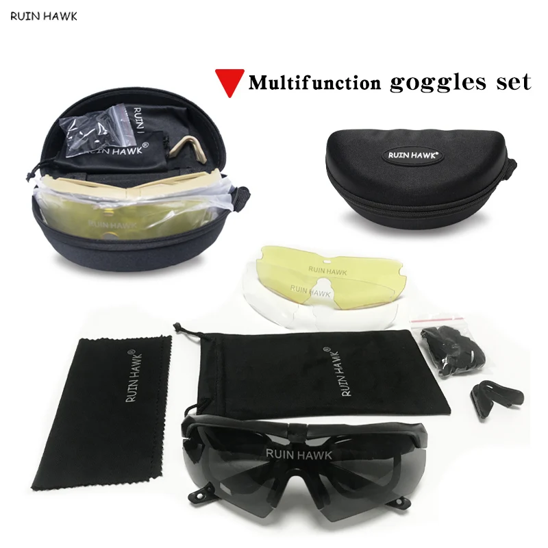 Outdoor Military Equipment Tactical Glasses Mountain Cycling Sports Sunglasses Hunting Air Gun Shooting Protective Glasses polarized sports glasses,tactical goggles,uv protection glasses,shooting glasses