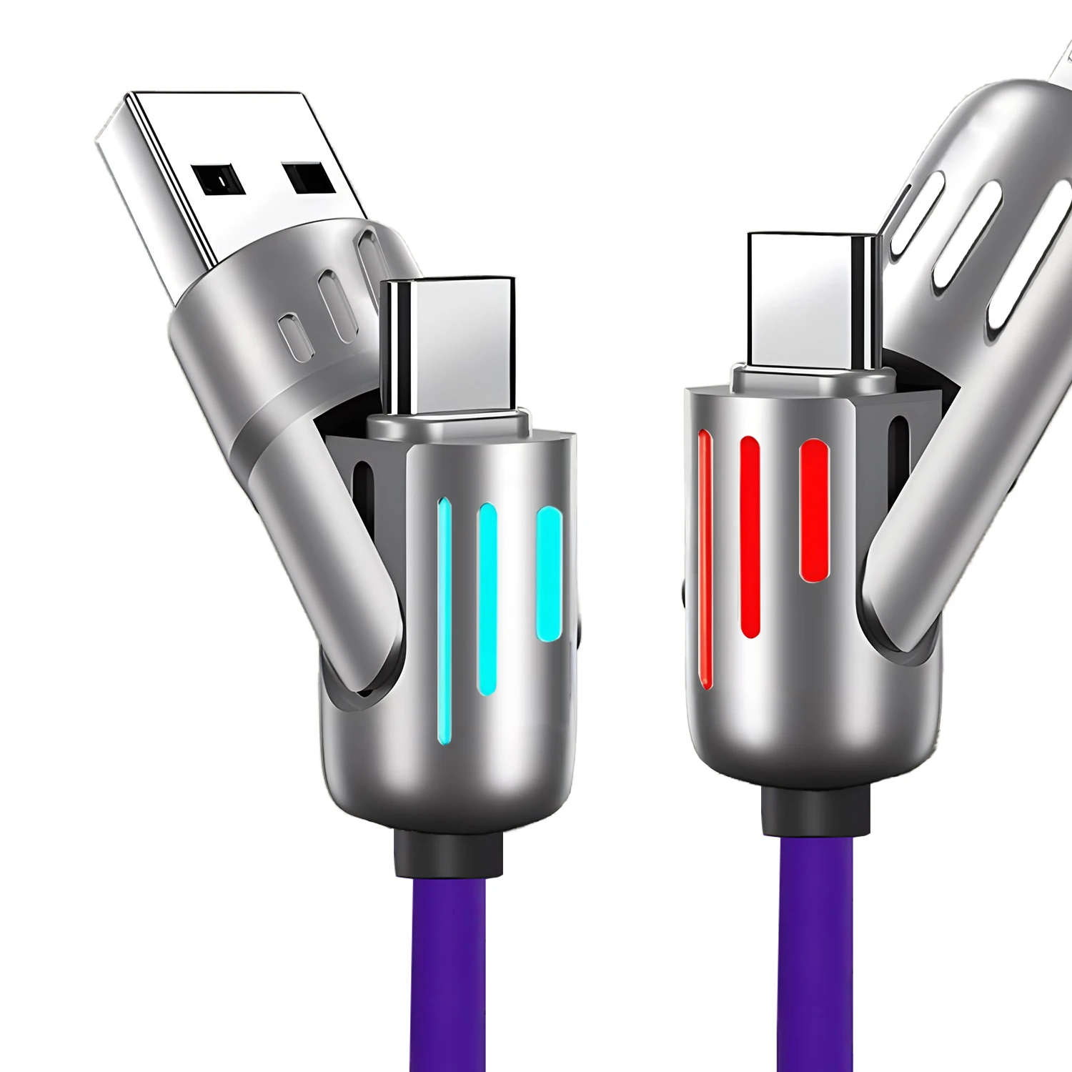 สายชาร์จ USB-C 240W รองรับ PD ชาร์จเร็ว 4 ฟังก์ชั่น 1 สาย