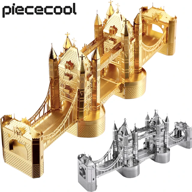 Piececool 3D Metal Puzzle London Tower Bridge Model Building Kits DIY Jigsaw  Puzzle for Teens Metal Model Best Birthday Gifts - AliExpress