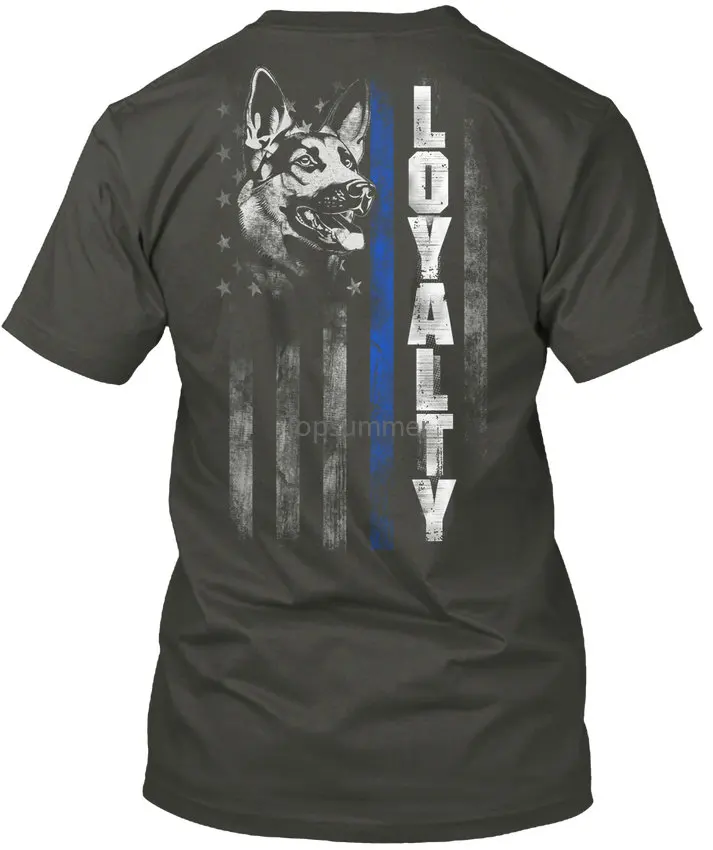 

Thin Blue Line K9 Loyalty Popular Tagless Tee T-Shirt