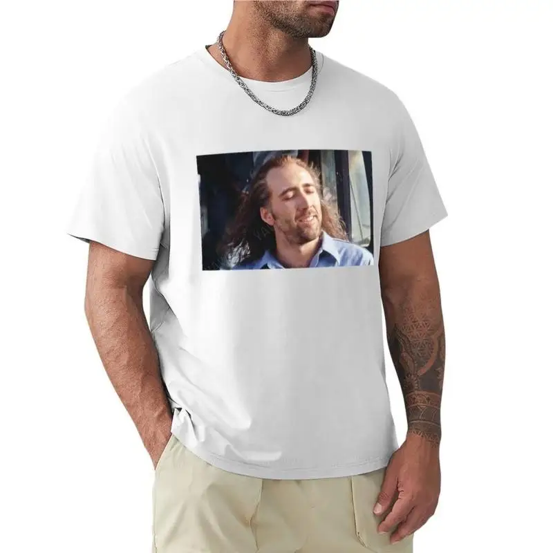 

man summer t-shirt for boys Nicolas Cage T-Shirt summer top anime cute clothes t shirt for men new men cotton tshirt