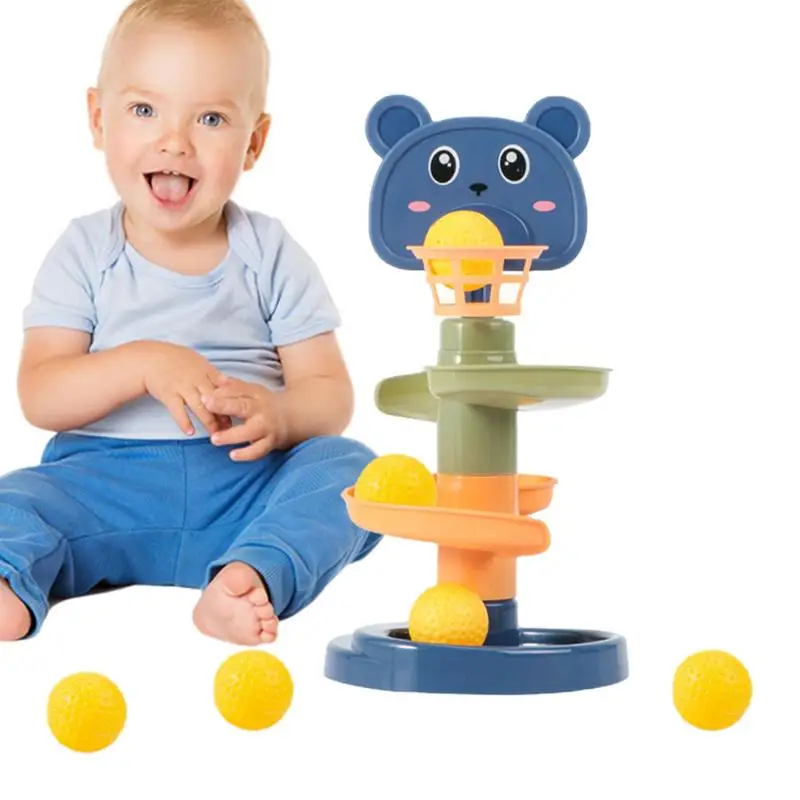 

Spiral Tower Toy Ball Drop Cute Ball Drop Toys For Toddlers Balls Ramp Whirling Stack And Toss Game For Toddlers Activity Toys