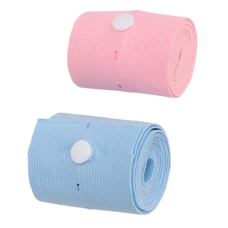 2Pcs Fetal Monitoring Belt Fetal Heart Monitoring Bandage Belt with Snaps Design for Pregnant Woman Correction