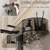 Sink Shelf Suction Cup Wall Mounted Nopunch Bathroom Storage Shelf Bathroom  Faucet Storage Shelf in Front of Mirror 2