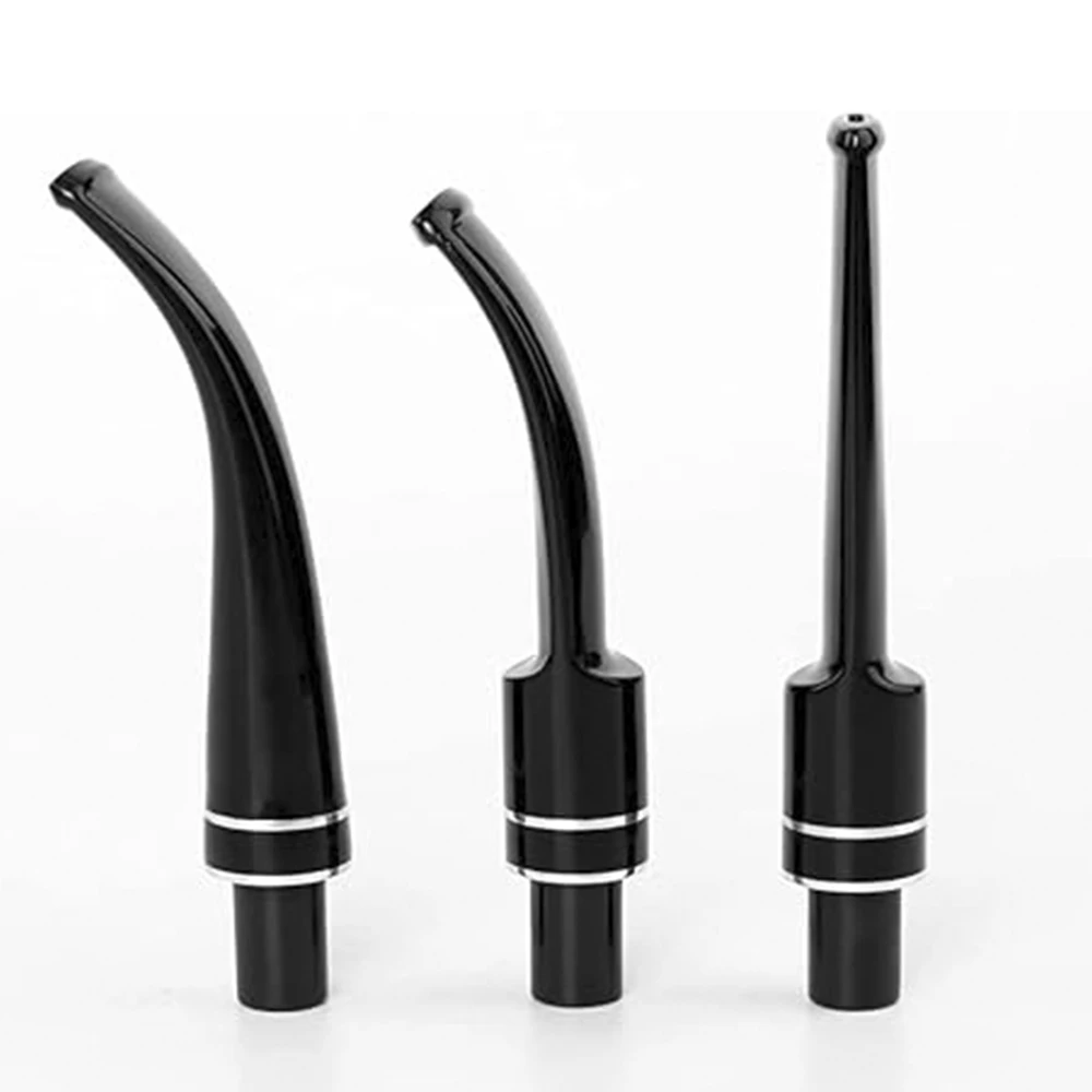 Tobacco pipe mouthpiece 9mm pipe channel Silver double stripe Tenon outer diameter 10.3mm Acrylic Pipe stem outer diameter 16mm smoking accessories tobacco pipe tobacco smoking accessories herb smoking pipe smoking pipe