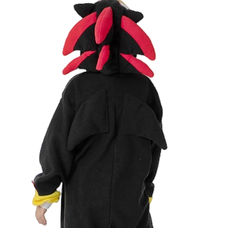 kids pajamas Kids Black Hedgehog Cosplay Kigurumi Costume Children Animal Onesies Pajamas Girls Halloween Carnival Boy Party Jumpsuit