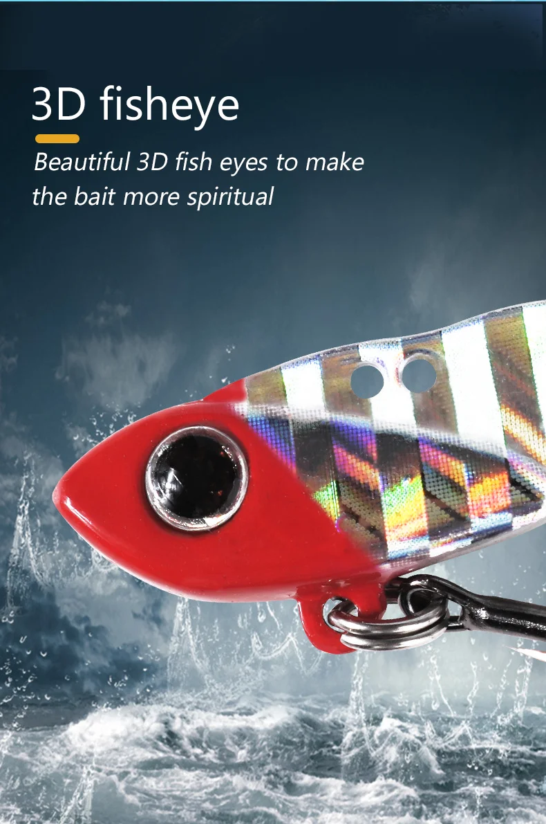 Vib Angel köder 3,5g 5g künstliche Klinge Metall sinkende Vibration Köder Swimbait Spinner Pesca für Bass Pike Barsch Forelle – Detail 9