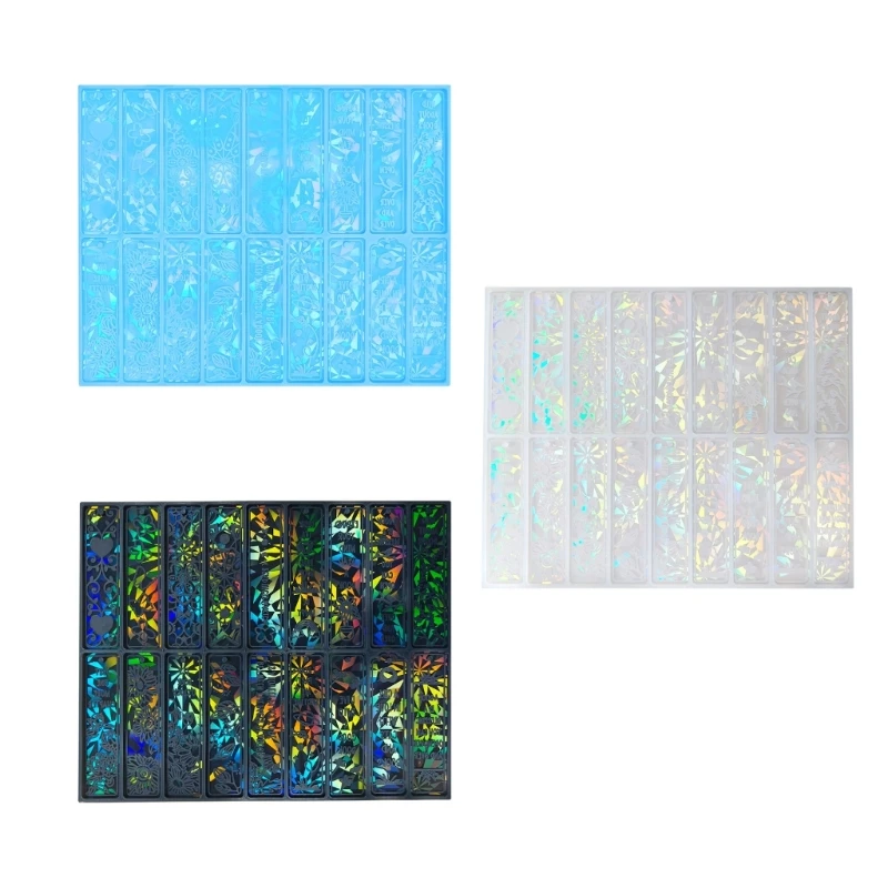 

DIY Flower Bookmark Resin Mold Silicone Bookmarks Mold Making Resin Jewelry DIY Craft Holographic Mold for Epoxy Resin