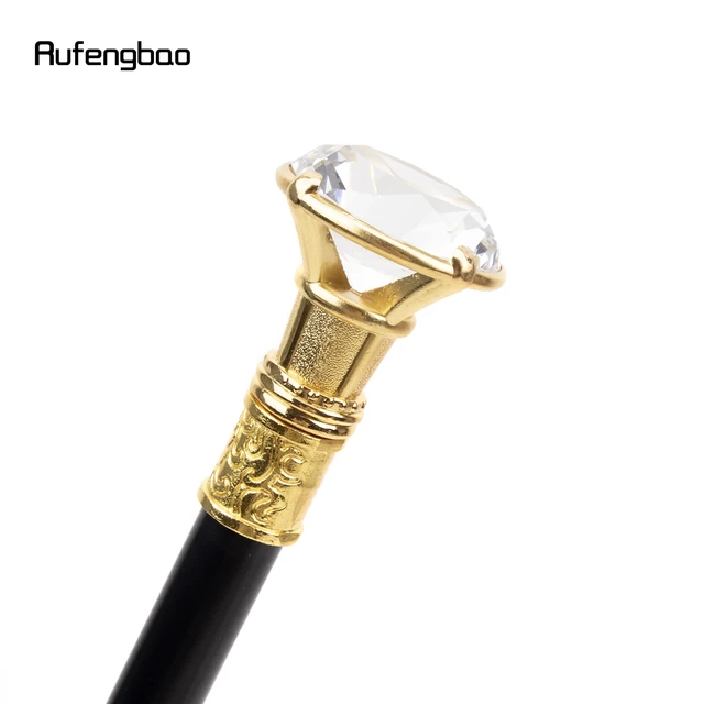 Golden Diamond Type Walking Cane Fashion Decorative Walking Stick