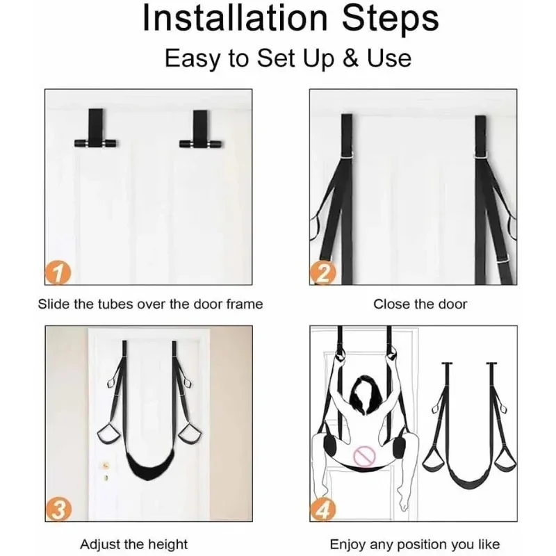 Door Sex Swings for Adult Couples Sex Position Furniture Adjustable Straps Bondage Restraint BDSM Toy Sexyshop Erotic Toys