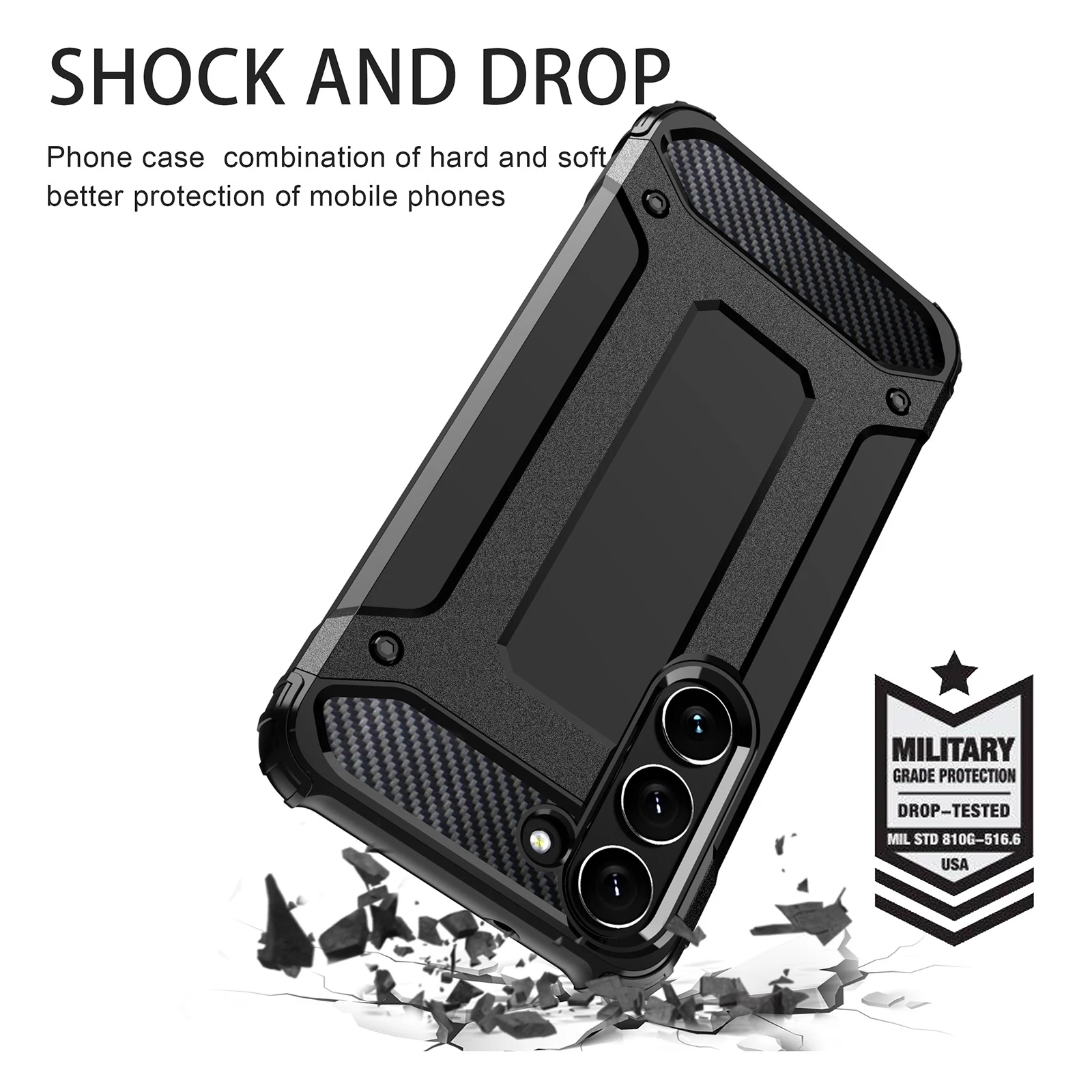 For Samsung Galaxy S23 5G / S23+ 5G / S23 Ultra 5G Magic Armor TPU + PC Combination Case Mobile Phone Protective Back Cover