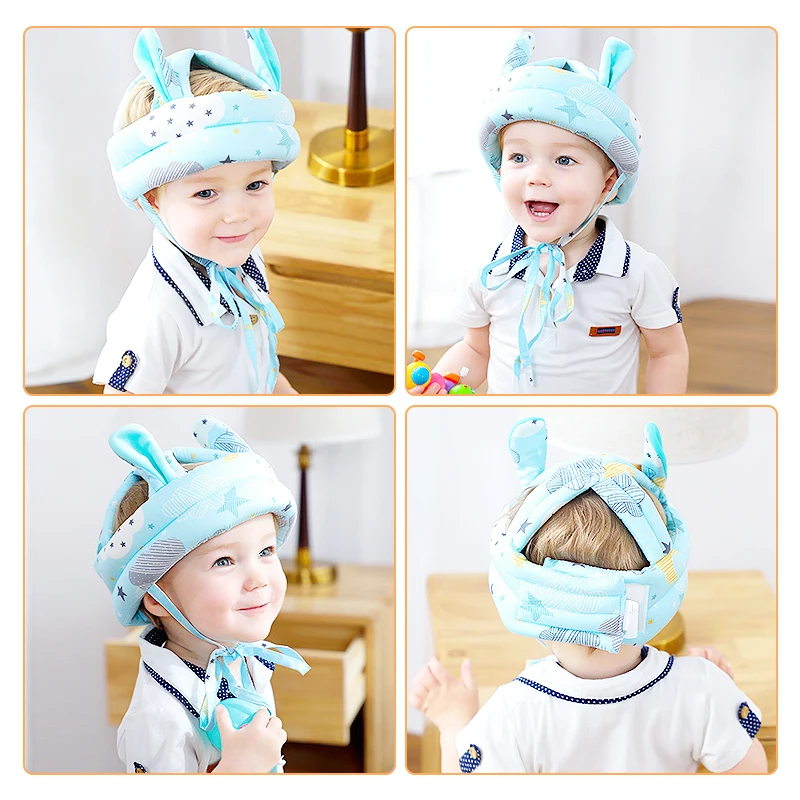 Baby Safety Helmet Head Protection Hat Toddler Anti-fall Pad Children Learn To Walk Crash Cap Adjustable Protective Headgear