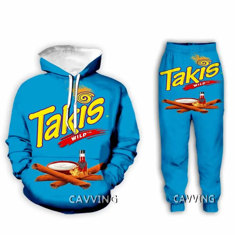 New Fashion 3D Print Takis  Hoodies/Hooded Sweatshirts + Pants Trousers Suit Clothes Two-Pieces Sets  L1 2