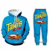New Fashion 3D Print Takis  Hoodies/Hooded Sweatshirts + Pants Trousers Suit Clothes Two-Pieces Sets  L1 2