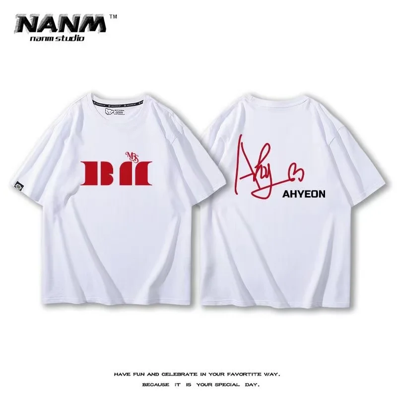 BABYMONSTER signature T-shirt 2025 album vêtements de soutien hommes femmes coton T-shirt décontracté Harajuku Y2K Fan cadeau T-shirt