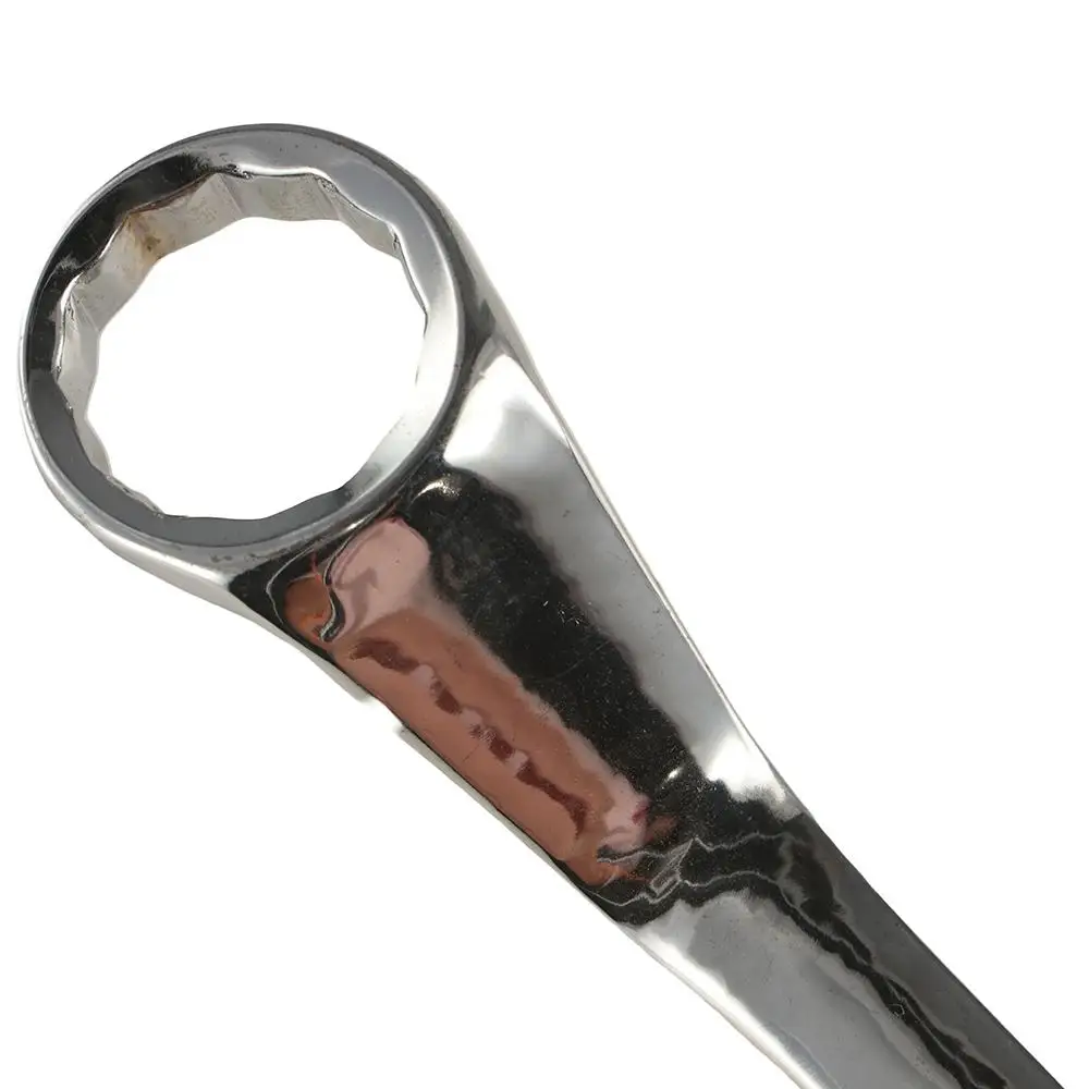 45-Degree Double Box End Wrench Metric Offset Handle Offset Ring Spanner Chrome Steel 6-27mm Box Wrench Hand Manual Tools