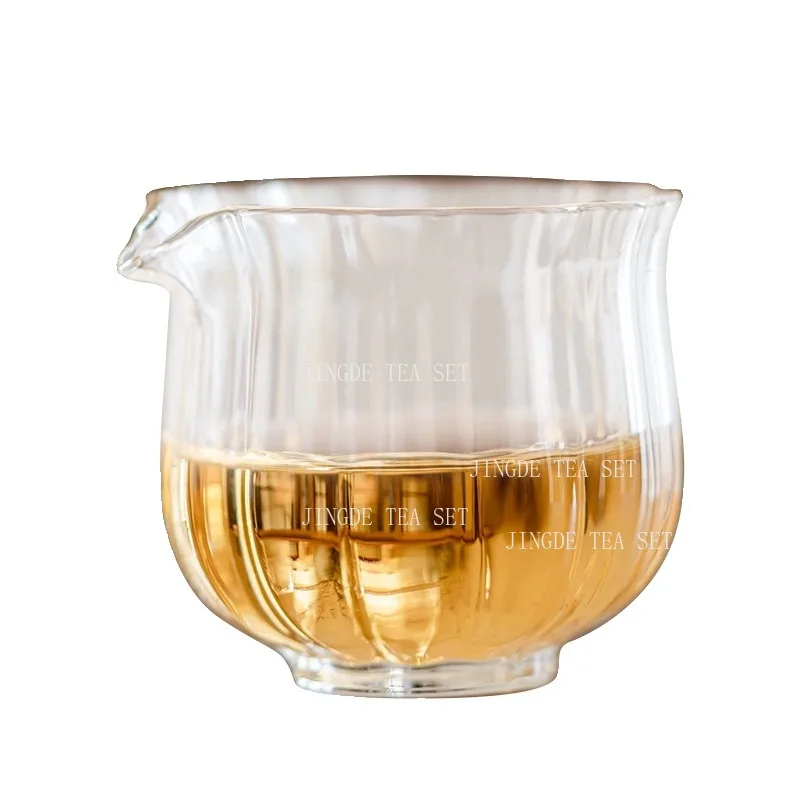 Fairness Cup Transparent Heat-resistant Glass Small Tea Cup Household Chinese Style Handleless Tea Sea Tea Ceremony Accessories